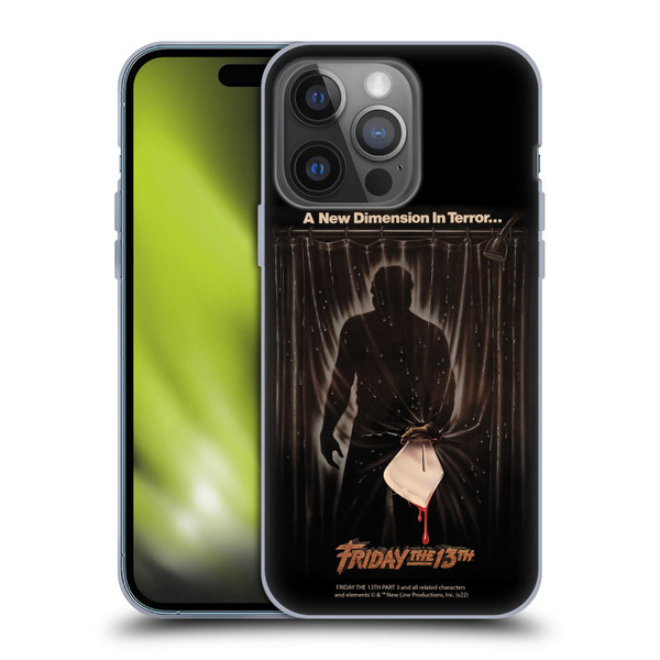 Friday the 13th Part III Key Art Poster 3 Soft Gel Case for Apple iPhone 14 Pro