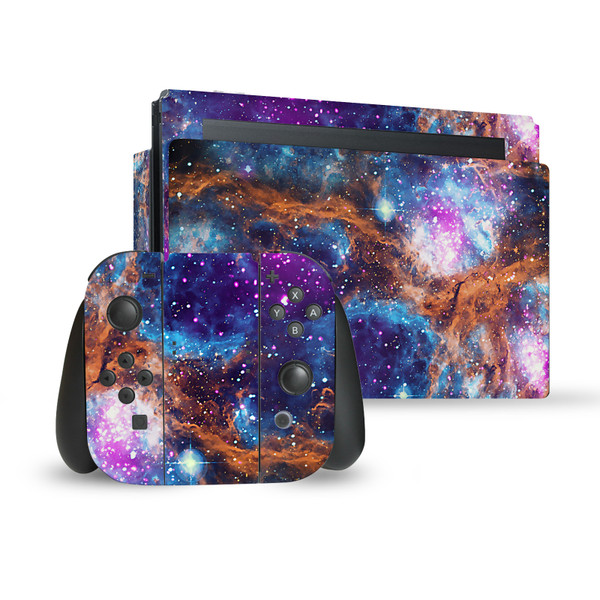 Cosmo18 Art Mix Lobster Nebula Vinyl Sticker Skin Decal Cover for Nintendo Switch Bundle