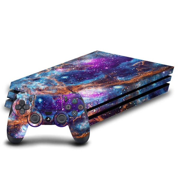 Cosmo18 Art Mix Lobster Nebula Vinyl Sticker Skin Decal Cover for Sony PS4 Pro Bundle