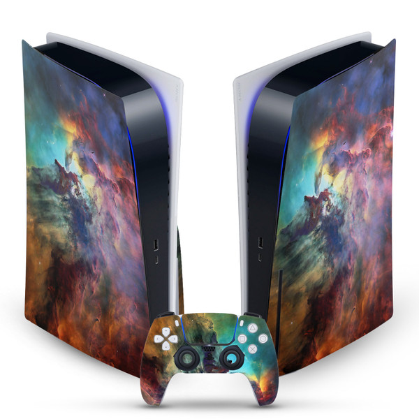 Cosmo18 Art Mix Lagoon Nebula Vinyl Sticker Skin Decal Cover for Sony PS5 Disc Edition Bundle