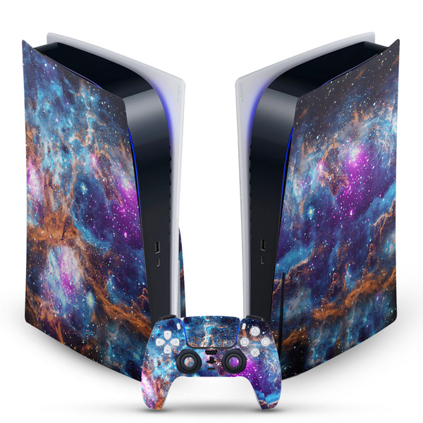 Cosmo18 Art Mix Lobster Nebula Vinyl Sticker Skin Decal Cover for Sony PS5 Disc Edition Bundle