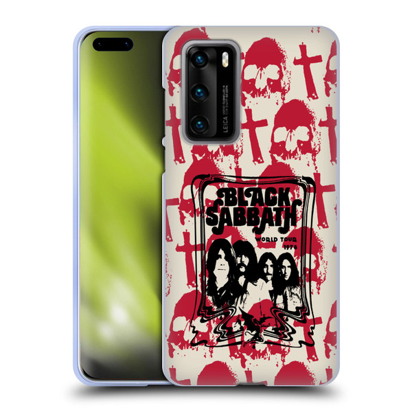Black Sabbath Key Art Skull Cross World Tour Soft Gel Case for Huawei P40 5G