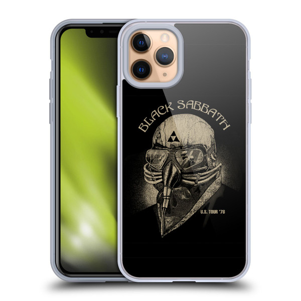 Black Sabbath Key Art US Tour 78 Soft Gel Case for Apple iPhone 11 Pro