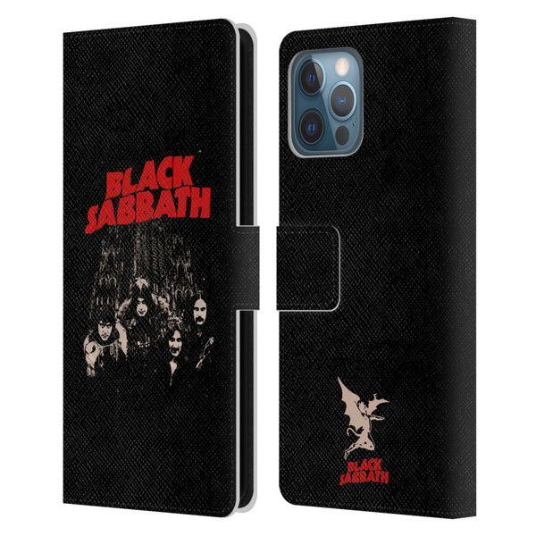 Black Sabbath Key Art Red Logo Leather Book Wallet Case Cover For Apple iPhone 12 Pro Max