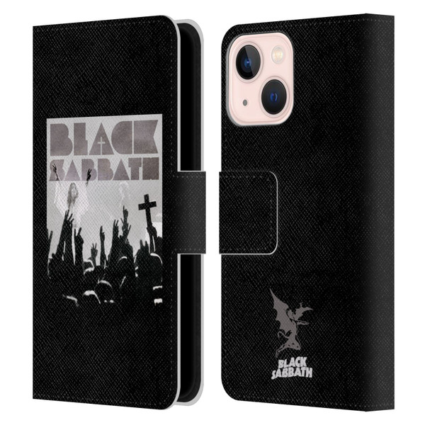 Black Sabbath Key Art Victory Leather Book Wallet Case Cover For Apple iPhone 13 Mini
