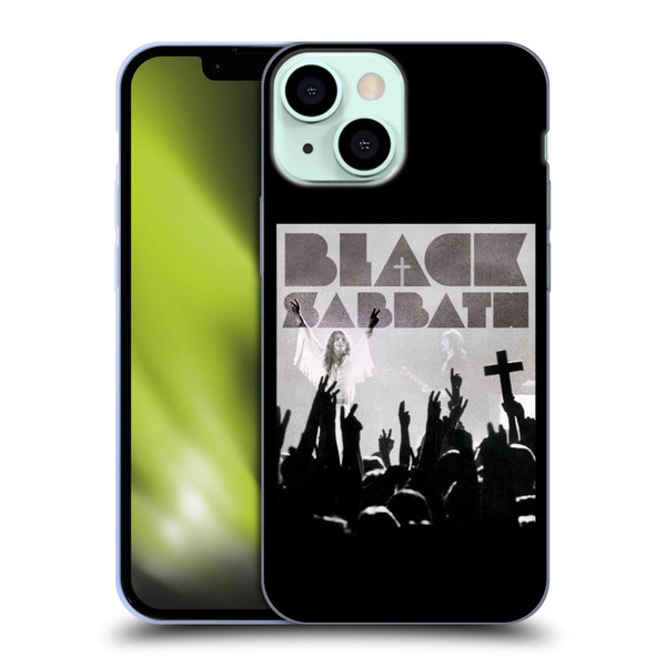 Black Sabbath Key Art Victory Soft Gel Case for Apple iPhone 13 Mini