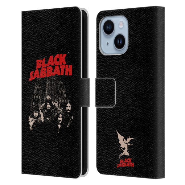 Black Sabbath Key Art Red Logo Leather Book Wallet Case Cover For Apple iPhone 14 Plus