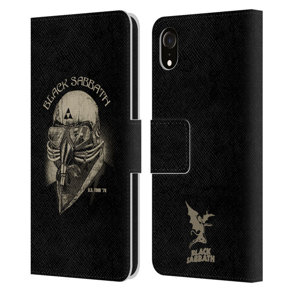 Black Sabbath Key Art US Tour 78 Leather Book Wallet Case Cover For Apple iPhone XR