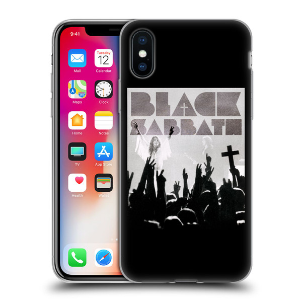 Black Sabbath Key Art Victory Soft Gel Case for Apple iPhone X / iPhone XS