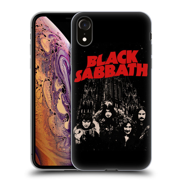 Black Sabbath Key Art Red Logo Soft Gel Case for Apple iPhone XR