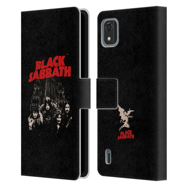 Black Sabbath Key Art Red Logo Leather Book Wallet Case Cover For Nokia C2 2nd Edition