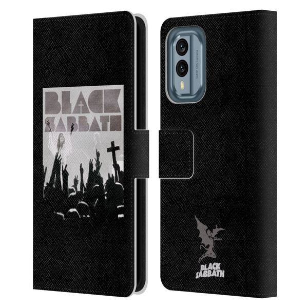 Black Sabbath Key Art Victory Leather Book Wallet Case Cover For Nokia X30
