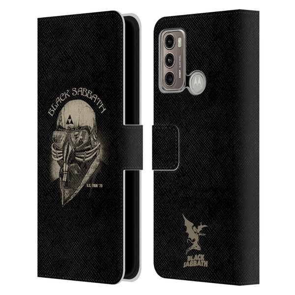 Black Sabbath Key Art US Tour 78 Leather Book Wallet Case Cover For Motorola Moto G60 / Moto G40 Fusion
