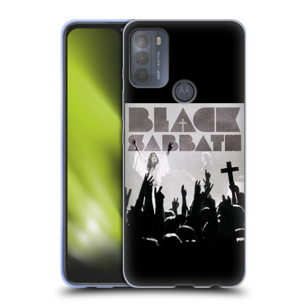 Black Sabbath Key Art Victory Soft Gel Case for Motorola Moto G50