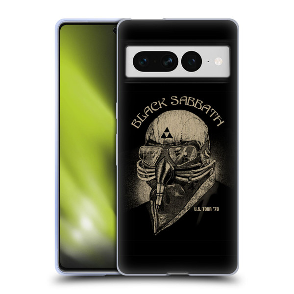 Black Sabbath Key Art US Tour 78 Soft Gel Case for Google Pixel 7 Pro