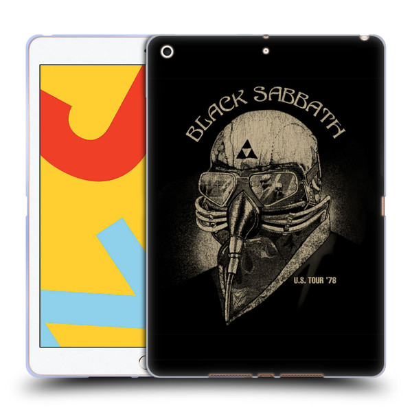Black Sabbath Key Art US Tour 78 Soft Gel Case for Apple iPad 10.2 2019/2020/2021