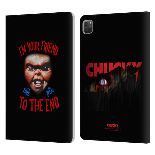 Child's Play Key Art Friend To The End Leather Book Wallet Case Cover For Apple iPad Pro 11 2020 / 2021 / 2022