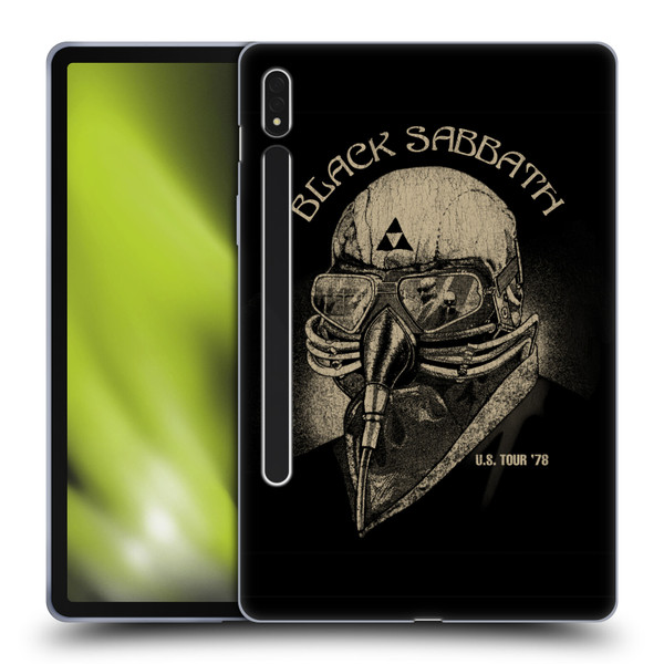 Black Sabbath Key Art US Tour 78 Soft Gel Case for Samsung Galaxy Tab S8