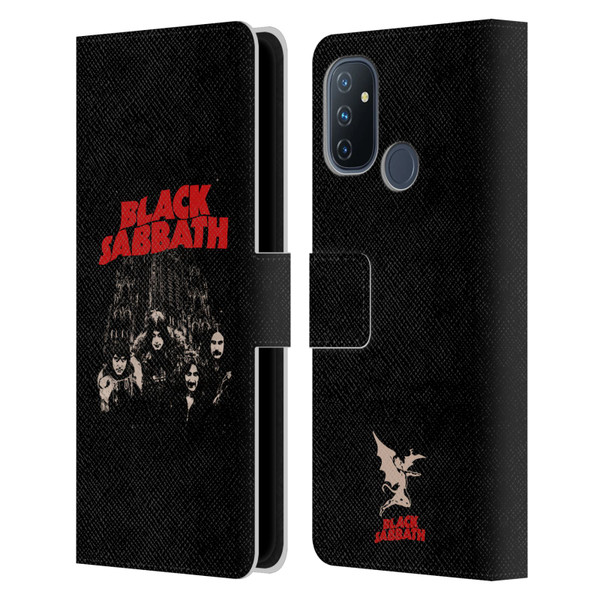 Black Sabbath Key Art Red Logo Leather Book Wallet Case Cover For OnePlus Nord N100