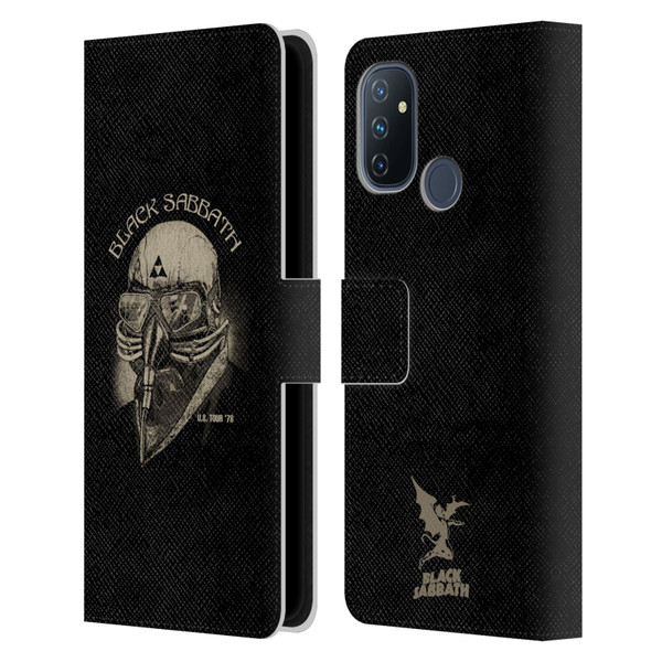 Black Sabbath Key Art US Tour 78 Leather Book Wallet Case Cover For OnePlus Nord N100