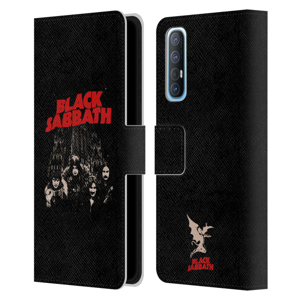 Black Sabbath Key Art Red Logo Leather Book Wallet Case Cover For OPPO Find X2 Neo 5G
