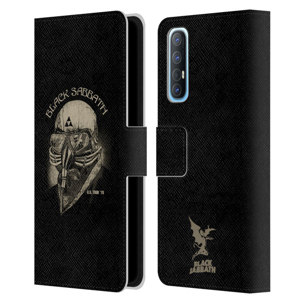 Black Sabbath Key Art US Tour 78 Leather Book Wallet Case Cover For OPPO Find X2 Neo 5G