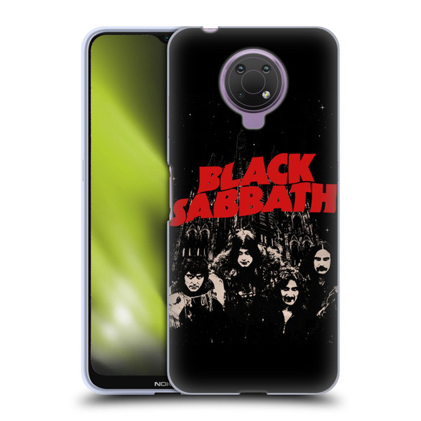 Black Sabbath Key Art Red Logo Soft Gel Case for Nokia G10