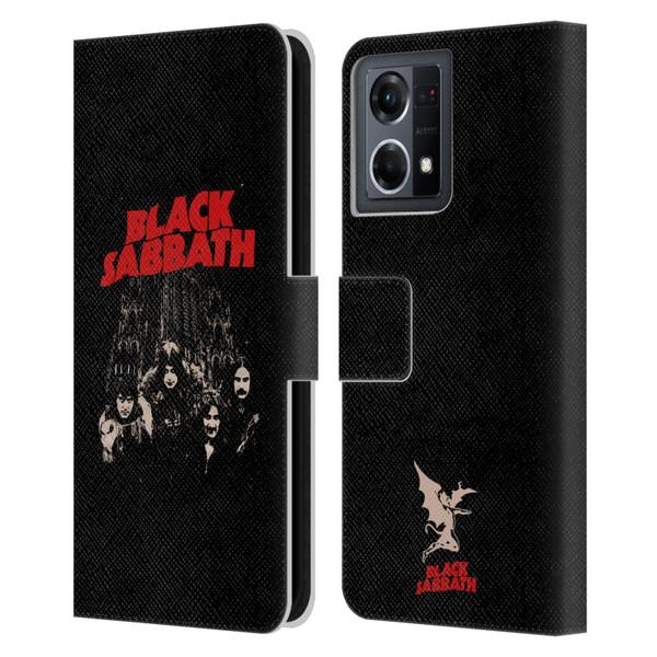 Black Sabbath Key Art Red Logo Leather Book Wallet Case Cover For OPPO Reno8 4G