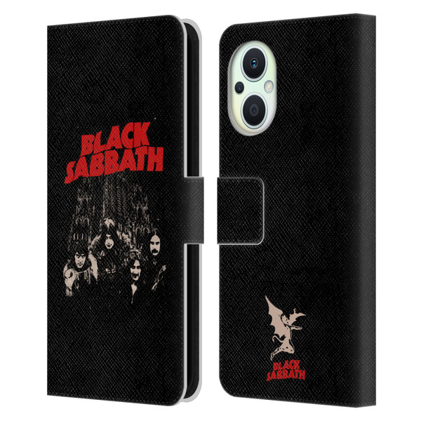 Black Sabbath Key Art Red Logo Leather Book Wallet Case Cover For OPPO Reno8 Lite