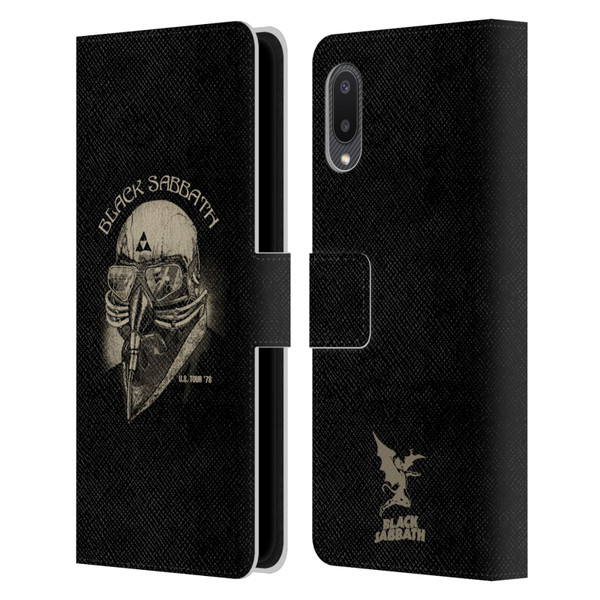 Black Sabbath Key Art US Tour 78 Leather Book Wallet Case Cover For Samsung Galaxy A02/M02 (2021)