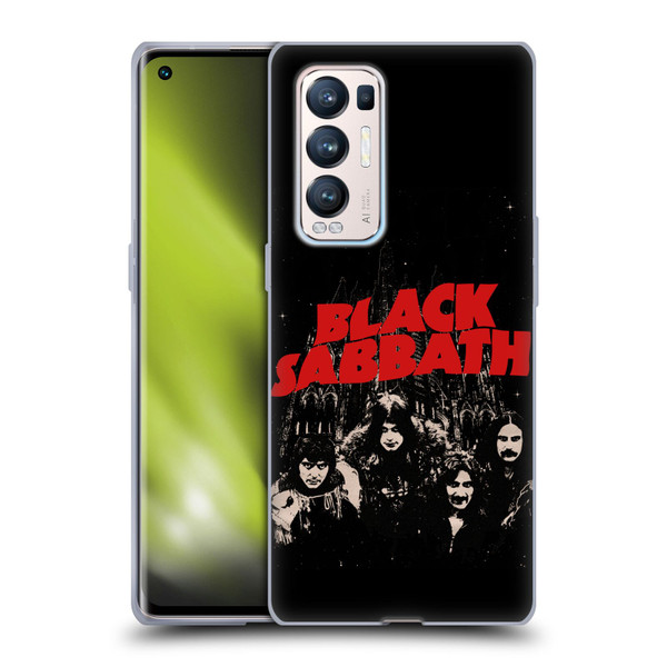 Black Sabbath Key Art Red Logo Soft Gel Case for OPPO Find X3 Neo / Reno5 Pro+ 5G