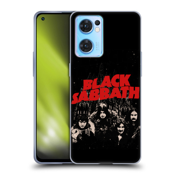 Black Sabbath Key Art Red Logo Soft Gel Case for OPPO Reno7 5G / Find X5 Lite