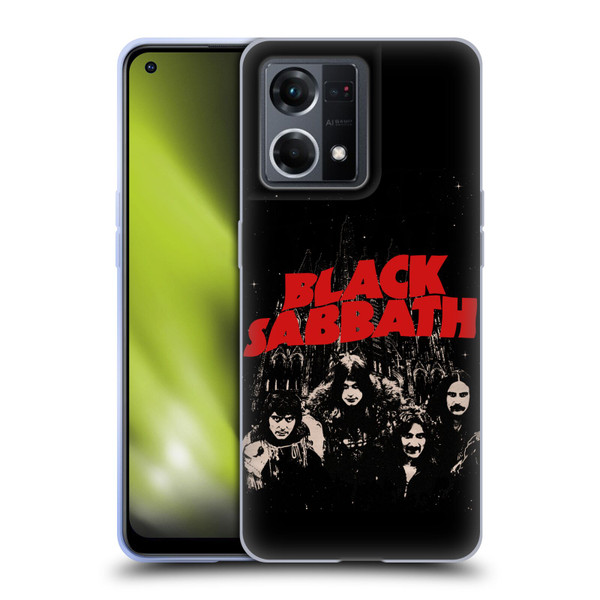 Black Sabbath Key Art Red Logo Soft Gel Case for OPPO Reno8 4G