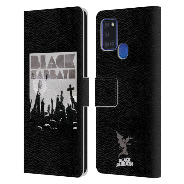 Black Sabbath Key Art Victory Leather Book Wallet Case Cover For Samsung Galaxy A21s (2020)