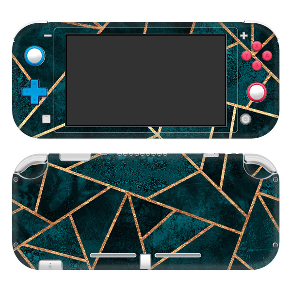 Elisabeth Fredriksson Art Mix Deep Teal Stone Vinyl Sticker Skin Decal Cover for Nintendo Switch Lite