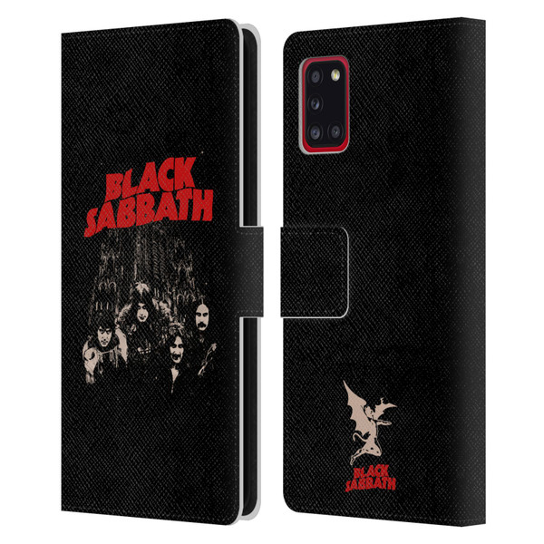 Black Sabbath Key Art Red Logo Leather Book Wallet Case Cover For Samsung Galaxy A31 (2020)