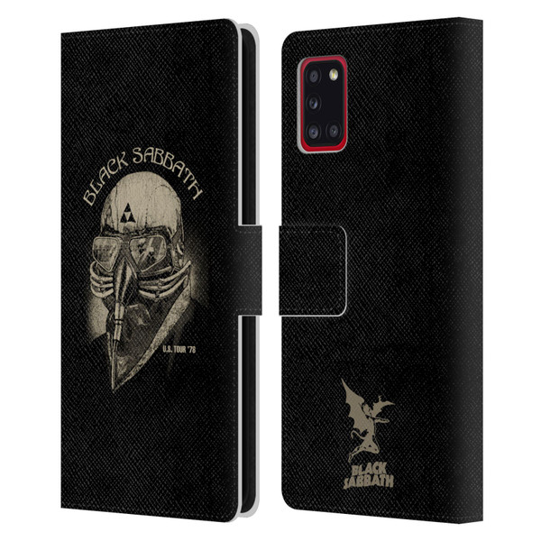 Black Sabbath Key Art US Tour 78 Leather Book Wallet Case Cover For Samsung Galaxy A31 (2020)