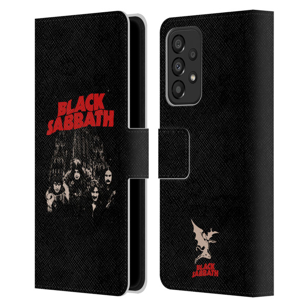 Black Sabbath Key Art Red Logo Leather Book Wallet Case Cover For Samsung Galaxy A33 5G (2022)
