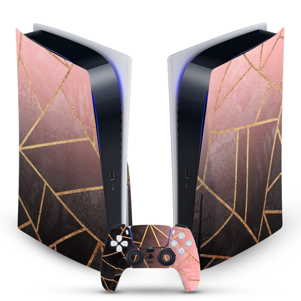 Elisabeth Fredriksson Art Mix Pink And Black Vinyl Sticker Skin Decal Cover for Sony PS5 Disc Edition Bundle