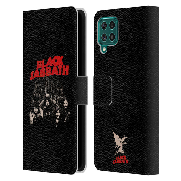 Black Sabbath Key Art Red Logo Leather Book Wallet Case Cover For Samsung Galaxy F62 (2021)