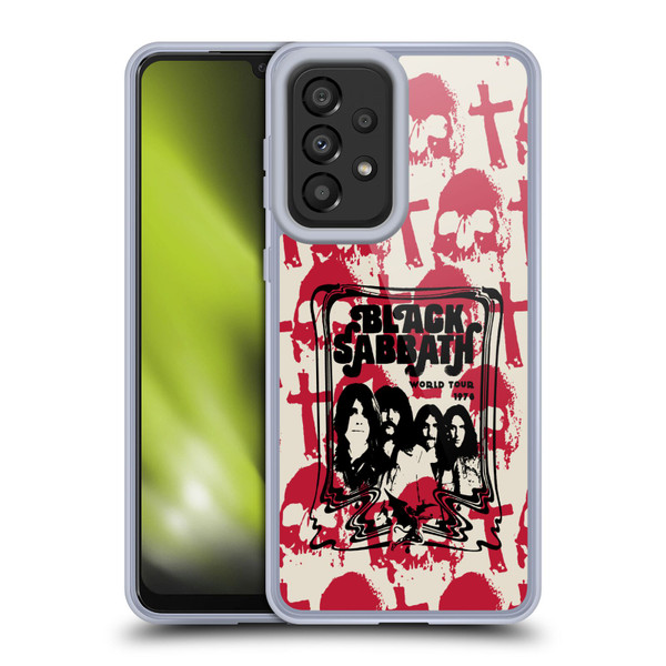 Black Sabbath Key Art Skull Cross World Tour Soft Gel Case for Samsung Galaxy A33 5G (2022)
