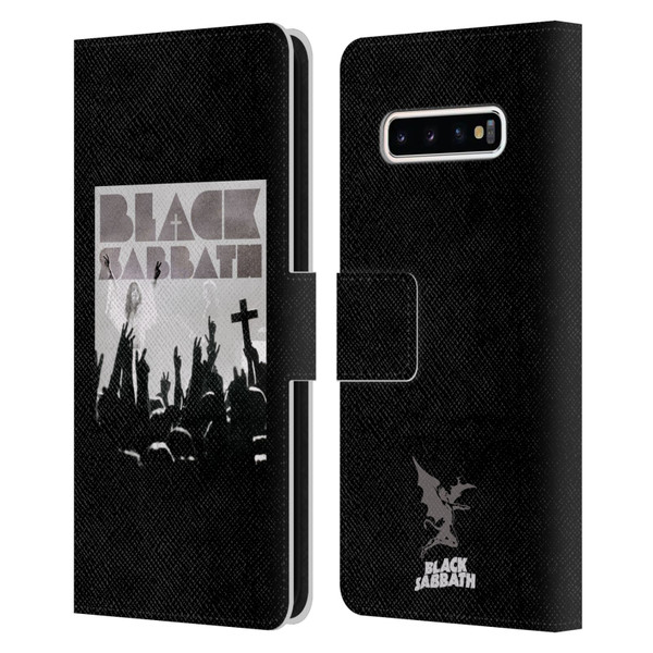 Black Sabbath Key Art Victory Leather Book Wallet Case Cover For Samsung Galaxy S10+ / S10 Plus