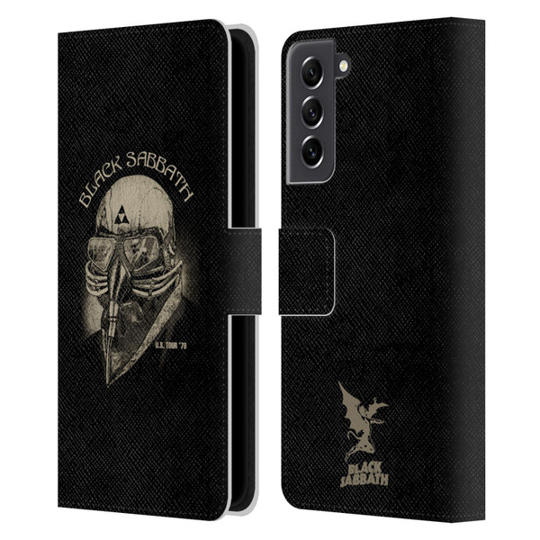 Black Sabbath Key Art US Tour 78 Leather Book Wallet Case Cover For Samsung Galaxy S21 FE 5G