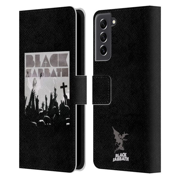 Black Sabbath Key Art Victory Leather Book Wallet Case Cover For Samsung Galaxy S21 FE 5G