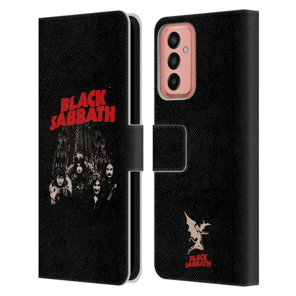 Black Sabbath Key Art Red Logo Leather Book Wallet Case Cover For Samsung Galaxy M13 (2022)