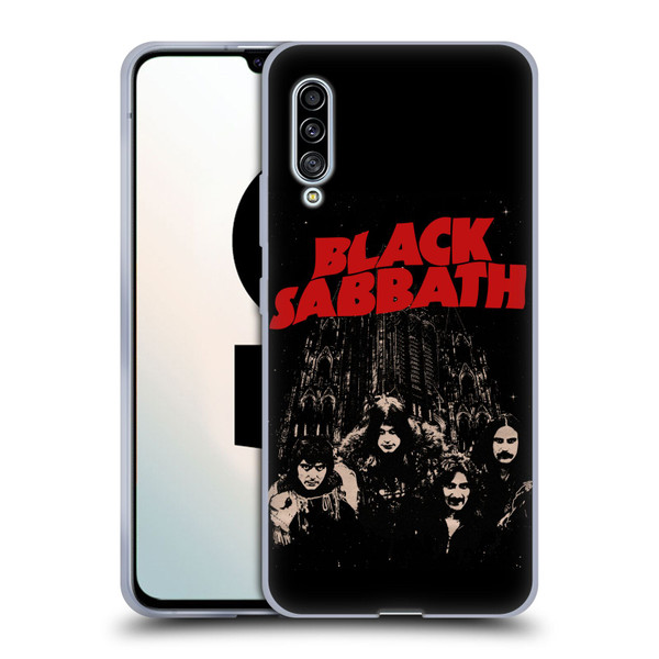 Black Sabbath Key Art Red Logo Soft Gel Case for Samsung Galaxy A90 5G (2019)