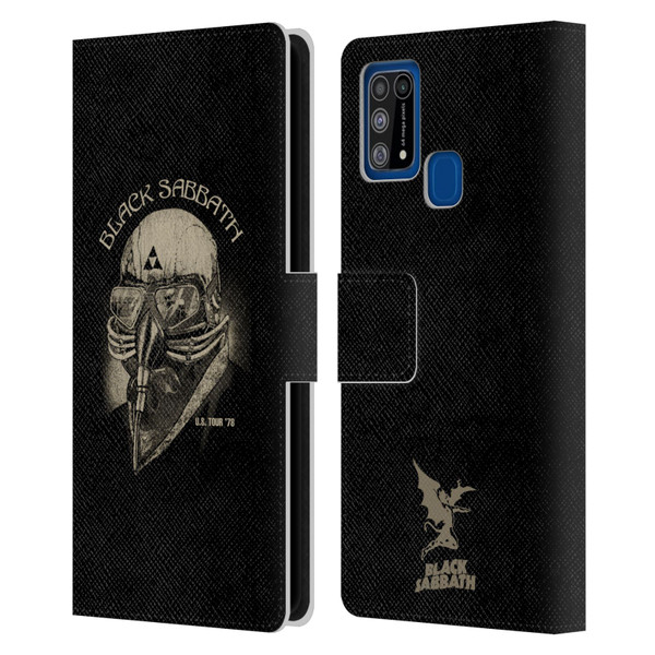 Black Sabbath Key Art US Tour 78 Leather Book Wallet Case Cover For Samsung Galaxy M31 (2020)