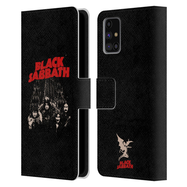 Black Sabbath Key Art Red Logo Leather Book Wallet Case Cover For Samsung Galaxy M31s (2020)
