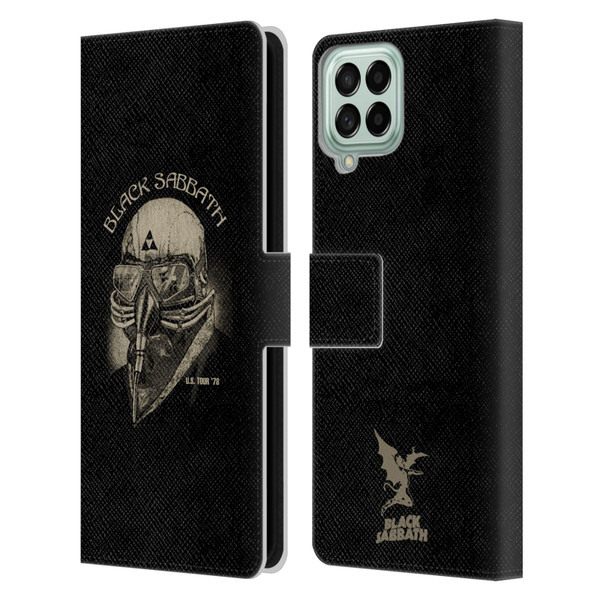 Black Sabbath Key Art US Tour 78 Leather Book Wallet Case Cover For Samsung Galaxy M33 (2022)