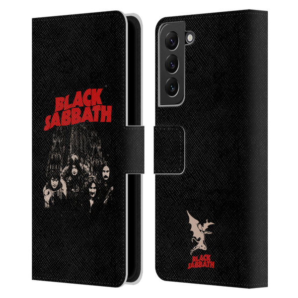 Black Sabbath Key Art Red Logo Leather Book Wallet Case Cover For Samsung Galaxy S22+ 5G